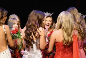 Photo of Ella while winning pageant